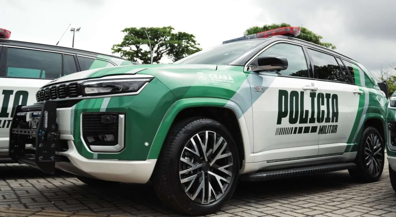 Imagem ilustrativa de viatura ou logotipos institucionais da Segurança Pública