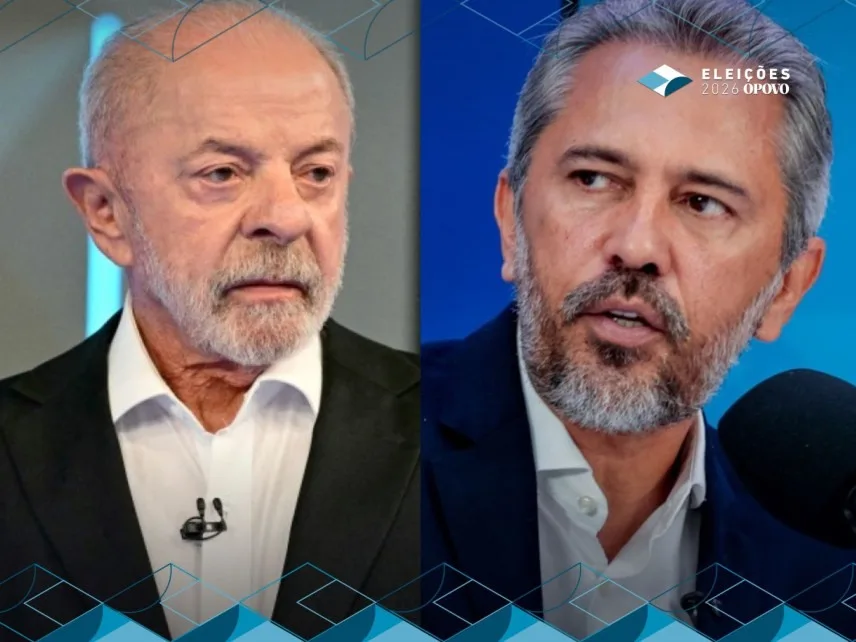 Governador Elmano de Freitas ao lado do presidente Luiz Inácio Lula da Silva em evento no Ceará.