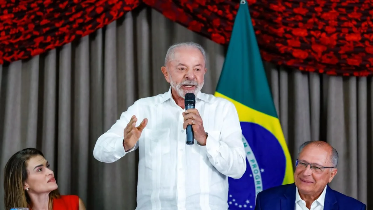 Presidente Luiz Inácio Lula da Silva em solenidade no Palácio do Planalto.