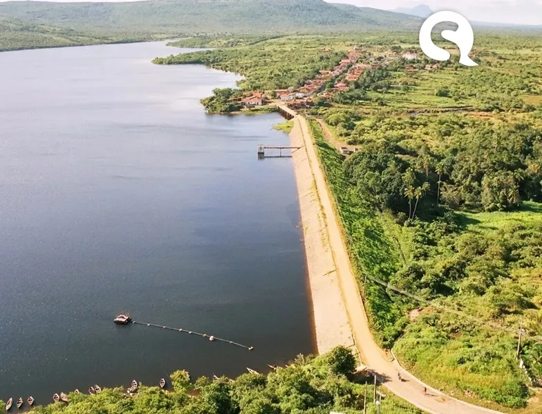Açude Acaraú Mirim é o primeiro da região noroeste a sangrar em 2020