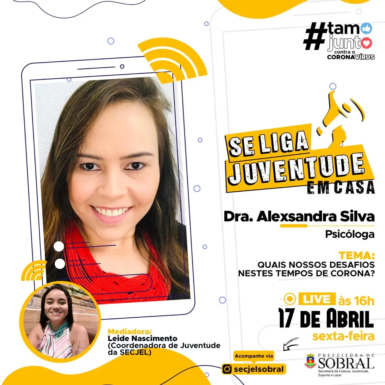 Se liga juventude acontecerá virtualmente na sexta-feira
