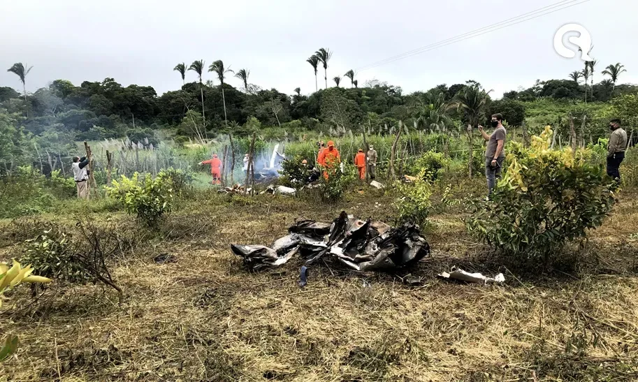 Empresa aérea identifica vítimas de queda de avião em mata de São Benedito, na Ibiapaba