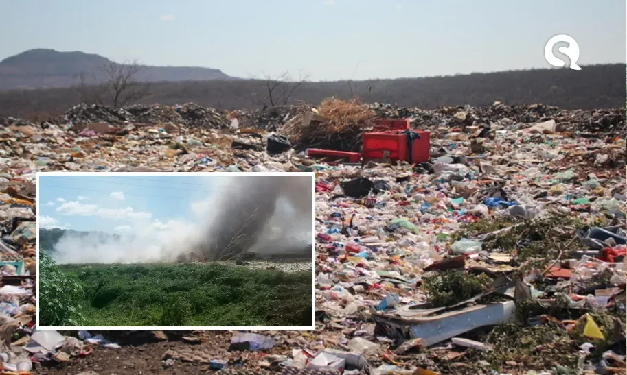 Queimadas de lixão em Varjota provoca revolta nos moradores e vira destaque estadual
