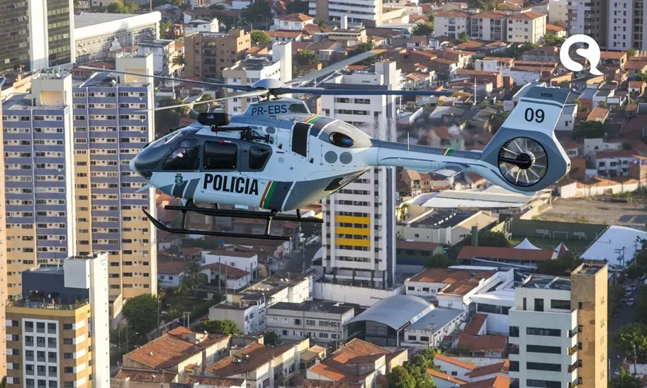 Helicóptero apreendido em combate ao crime organizado passa a ser utilizado pelas Forças de Segurança do Ceará