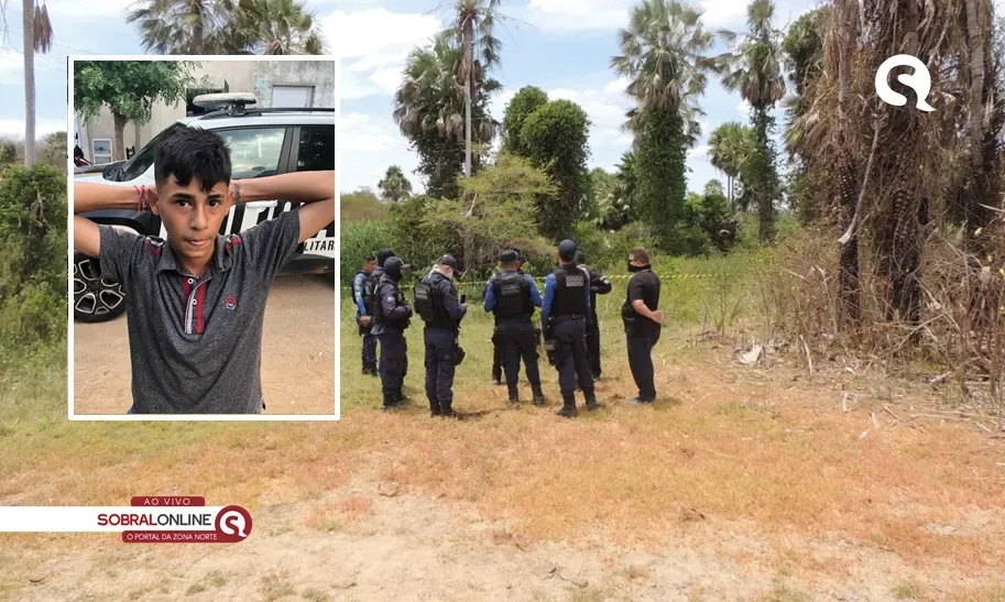 Jovem de 14 anos é encontrado morto em matagal na cidade de Forquilha-CE