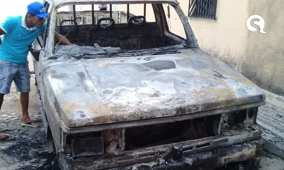 Esposo da prefeita de Varjota-CE tem carro incendiado