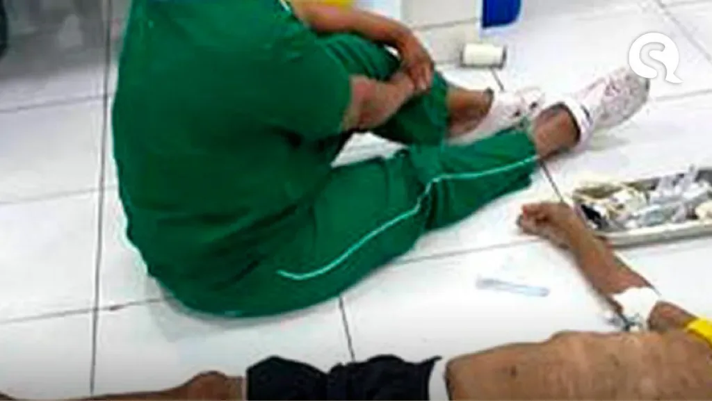 Idoso morre após ser atendido no chão de UPA lotada e sem maca em Teresina