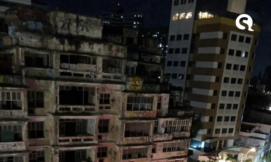 Mulher morre após se desequilibrar e cair do terceiro andar do Edifício São Pedro