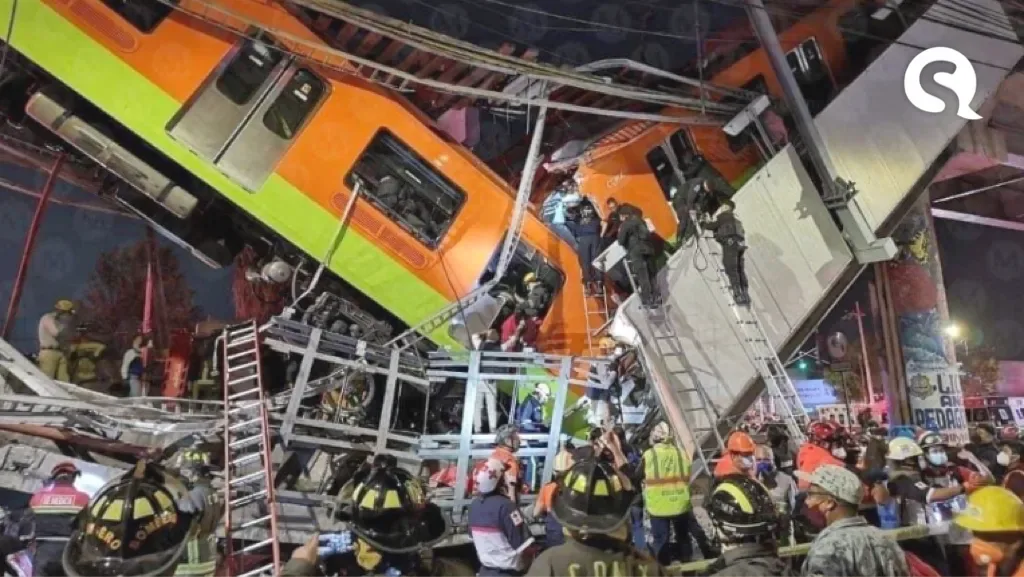 Viaduto do Metrô do México desaba e deixa vários mortos
