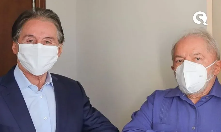 Em encontro, Lula e Eunício Oliveira conversam sobre 2022 e pandemia