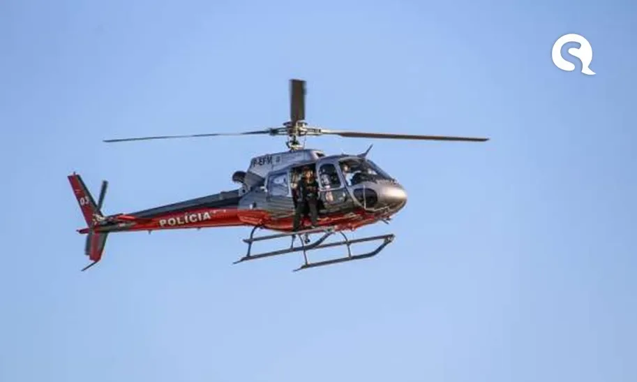 Tripulante deixa celular cair de helicóptero e aparelho é recuperado em perfeito estado