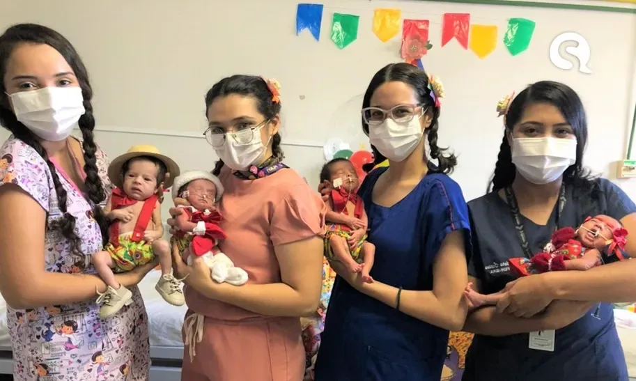 Serviço de Neonatologia da Santa Casa de Sobral promove arraiá dos prematuros