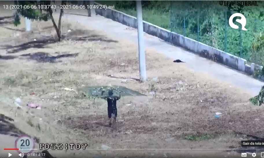 Videomonitoramento auxilia na captura de um suspeito por furtar na Estação de Tratamento do bairro Sumaré