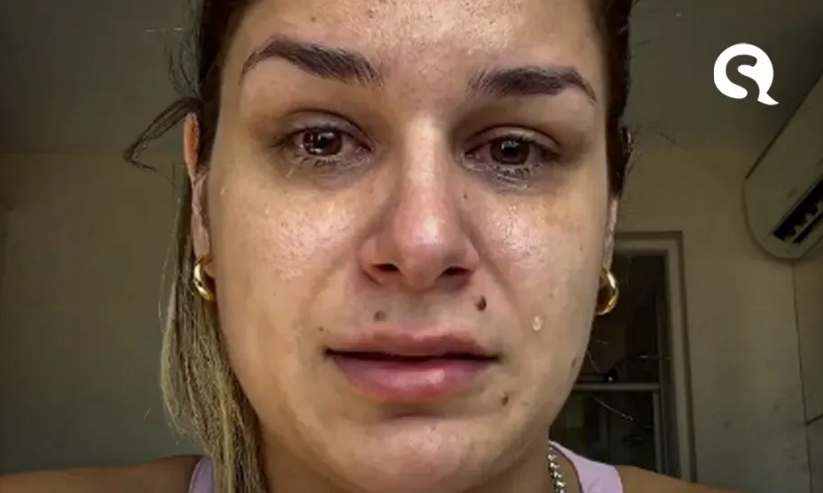 Pamella Holanda chora e diz que não tem onde morar: “Nos deixou sem casa de propósito”