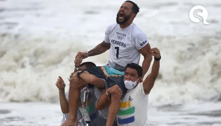 Surfista nordestino Ítalo Ferreira conquista 1ª medalha de ouro do Brasil nas Olimpíadas de Tóquio