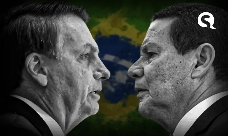 Bolsonaro e Mourão vivem um casamento de fachada em que os dois contam a hora para acabar