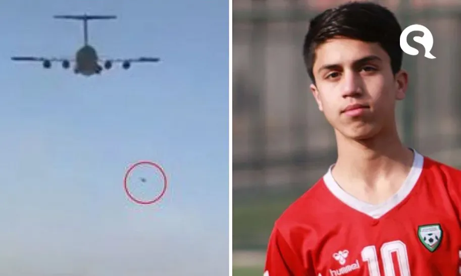 Ex-jogador de futebol do Afeganistão morre ao tentar deixar país agarrado em avião