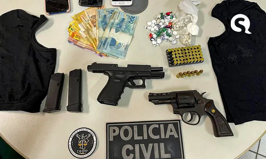 Mais sete envolvidos em homicídios e tráfico de drogas são presos em ações da PC-CE