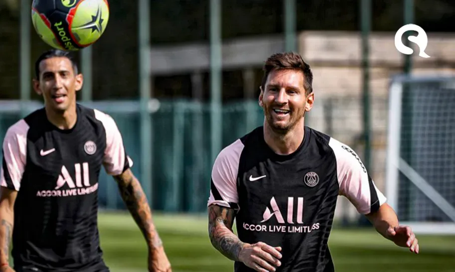 Messi faz o primeiro treino no PSG e é recebido por Mbappé