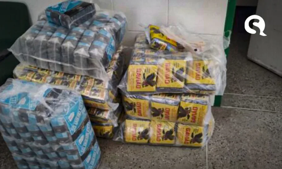 Polícia prende homem com 160 kg de fumo em embalagens falsificadas