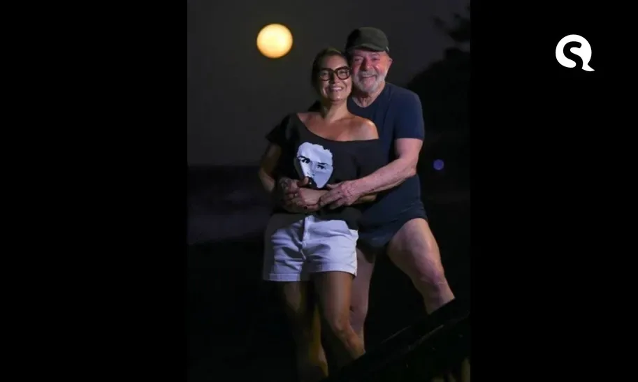 Lula surge de sunga com a noiva no Ceará e foto repercute na web