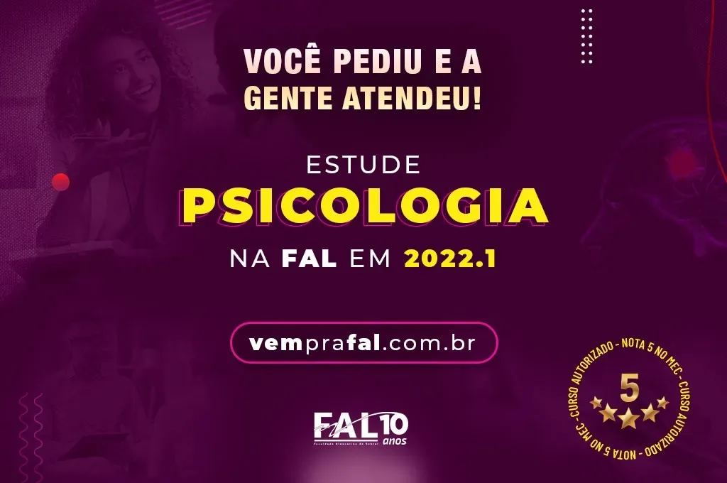 MEC autoriza a abertura do Curso de Psicologia na FAL