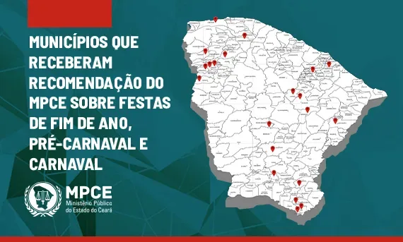 MPCE recomenda a Sobral e outros 20 municípios que não realizem  eventos de fim de ano, pré-carnaval e carnaval que descumpram protocolos sanitários vigentes