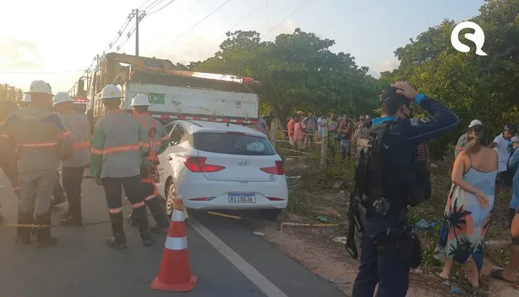 Motorista atropela e mata três funcionários prestadores de serviços da Enel e deixa um gravemente ferido em Itarema