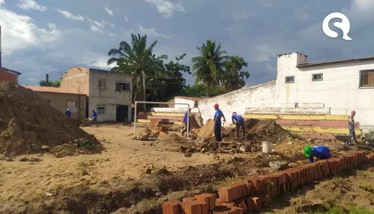 Obras de construção de nova areninha são iniciadas no bairro Dom Expedito em Sobral