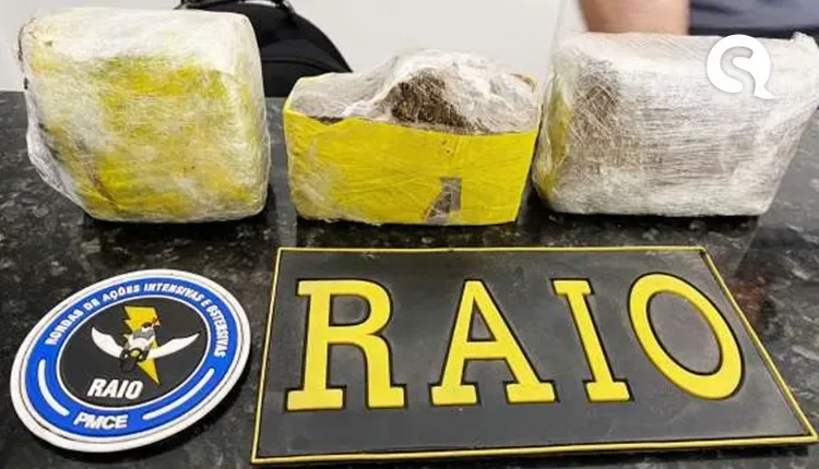 PMCE apreende 727 gramas de maconha e prende suspeito de tráfico em Sobral