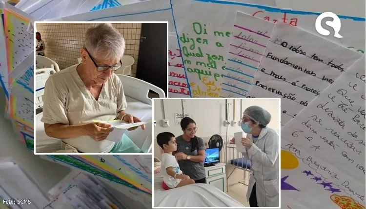 Projeto “Cartas com Afeto” leva mensagens de carinho e esperança dos estudantes da rede pública municipal a pacientes do Complexo Santa Casa de Sobral
