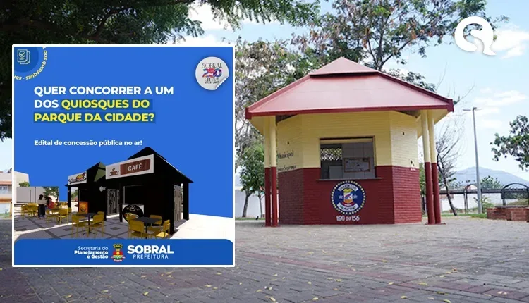 Prefeitura divulga edital para ocupação dos quiosques do Parque da Cidade