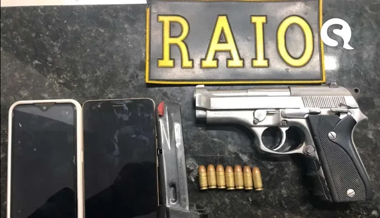 CPRaio prende em flagrante suspeito com arma de fogo em Santana do Acaraú