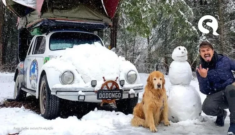 Acidente nos EUA mata influencer brasileiro e golden que viajavam o mundo em Fusca