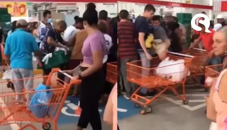 Clientes brigam por cebola em supermercado no Distrito Federal