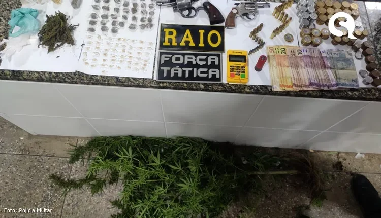 Polícia apreende grande quantidade de drogas, armas, munições e dinheiro em Tianguá-CE