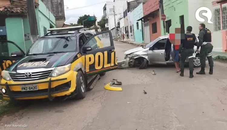 Motorista embriagado é detido após colidir em veículo da Polícia Rodoviária no Ceará