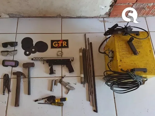 PM fecha fábrica clandestina de armas no Ceará