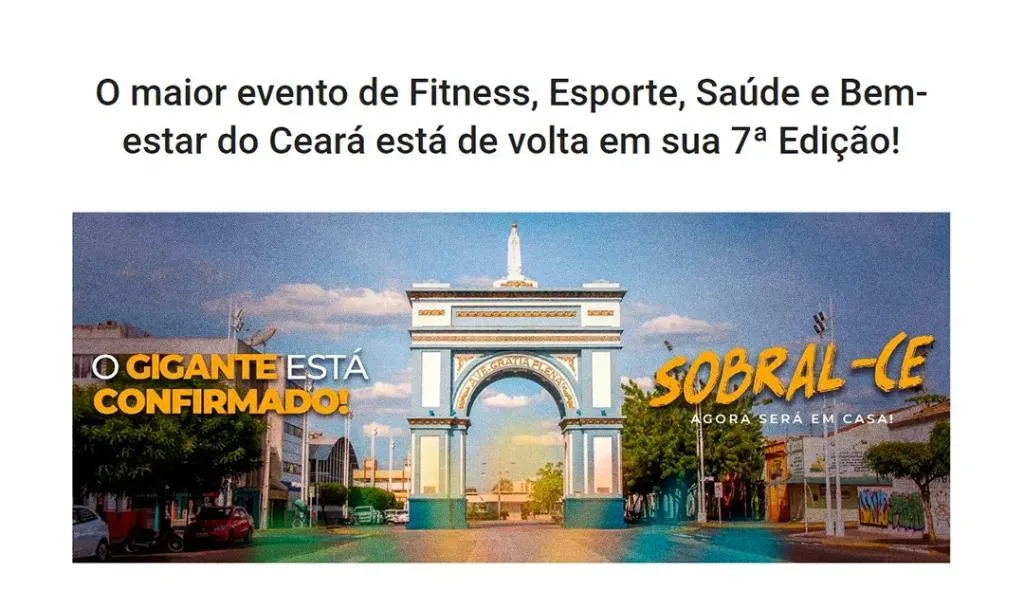 O maior evento de Fitness, Esporte, Saúde e bem-estar do Ceará está de volta em sua 7ª edição