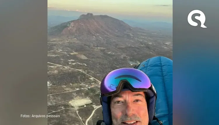Francês que trabalha com cinema faz voo de parapente de 400 km e pousa em Santa Quitéria