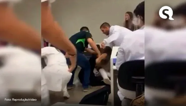 Vídeo: alunas de odonto de faculdade do DF caem na porrada em sala de aula