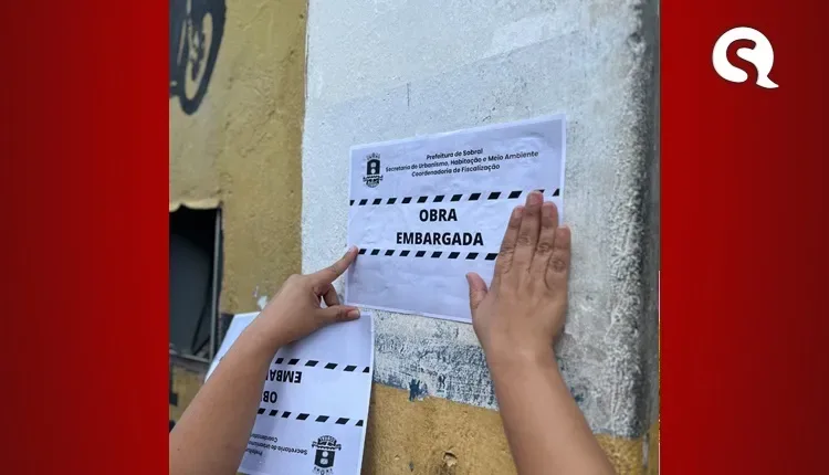 PATRIMÔNIO | Obra irregular no centro histórico de Sobral é embargada nesta segunda-feira (10/10)