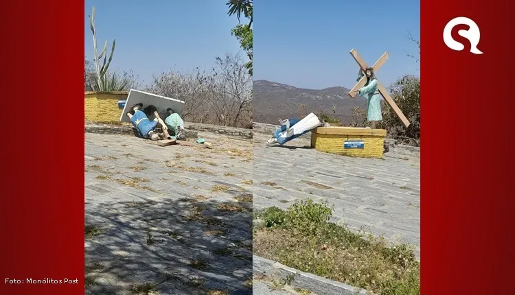 Em ato criminoso, estações no acesso ao Santuário de Quixadá são danificadas por vândalos
