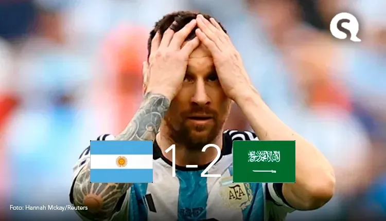 Uma zebra para a história: Argentina perde para a Arábia Saudita na estreia na Copa do Catar