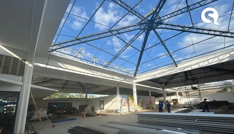 Com R$ 9 milhões investidos, obras de reforma e ampliação do Centro de Sobral seguem em andamento