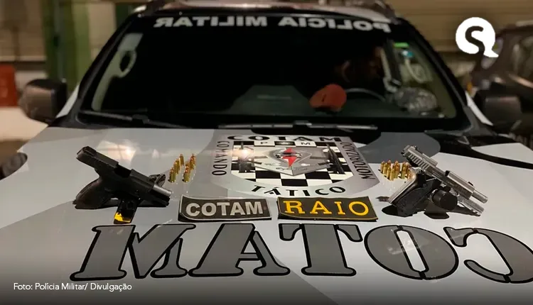 PM apreende armas e munições em baile funk em Fortaleza
