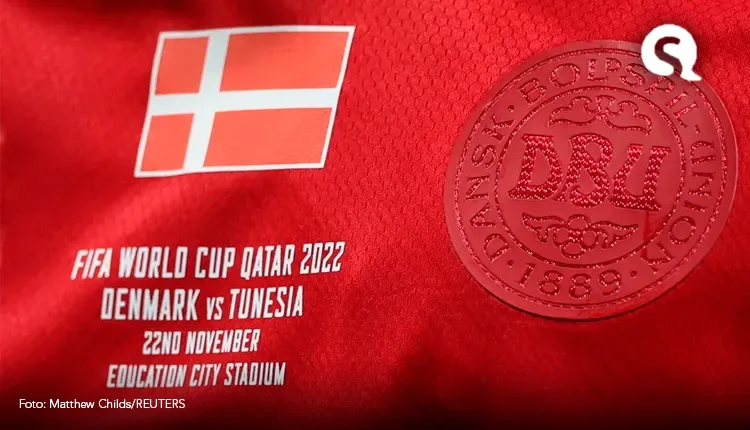 Entenda por que Dinamarca escondeu escudo da federação no uniforme da Copa do Mundo