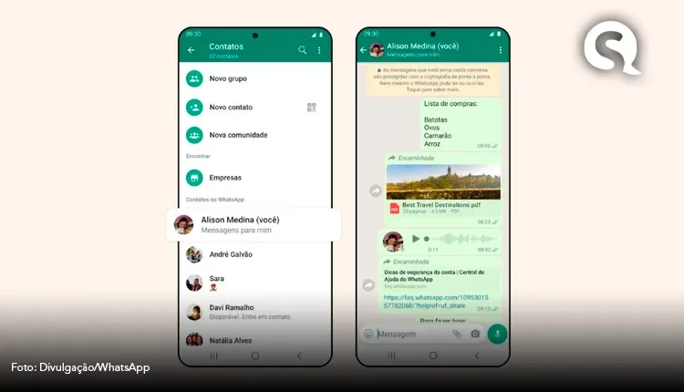 WhatsApp cria atalho para você conversar consigo mesmo; veja como usar