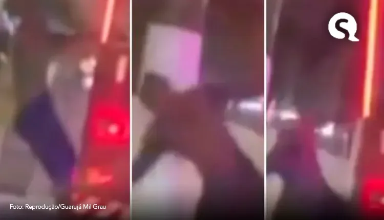 ‘Homem-Aranha’ vai a nocaute no 1º dia de trabalho e viraliza ao bater em poste e cair de ‘trem da alegria’ no litoral de SP