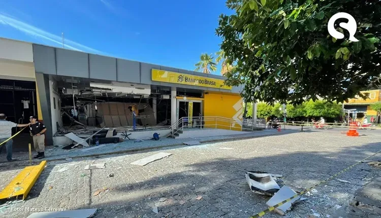 Quadrilha que explodiu agência bancária no IPU, não conseguiu levar dinheiro